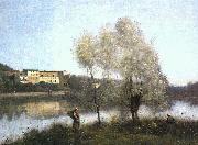 Jean Baptiste Camille  Corot Ville d Avray oil painting artist